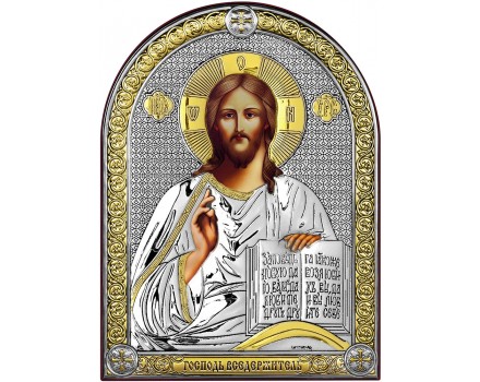 Икона Иисус Христос в биметалле