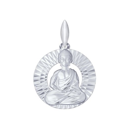Подвеска Будда в серебре
