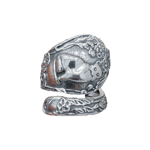 Кольцо в оксидированном серебре