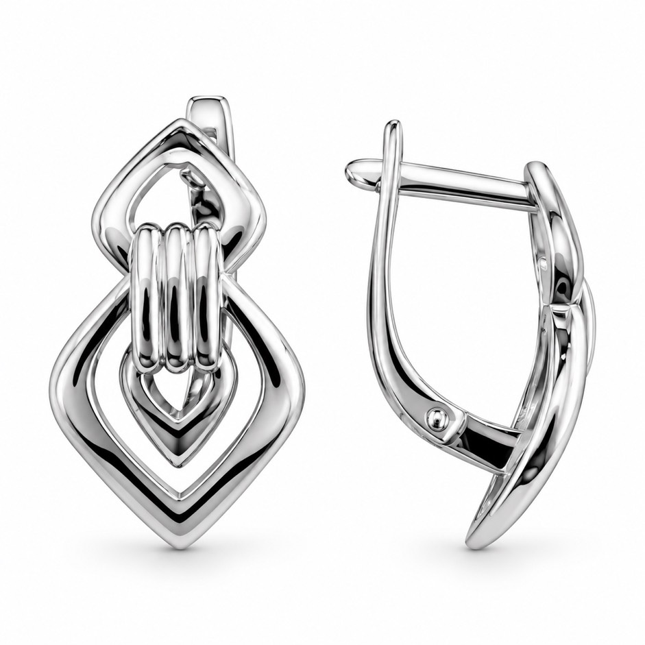 Серьги в серебре