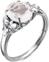 Кольцо в серебре с ювелирными кристаллами