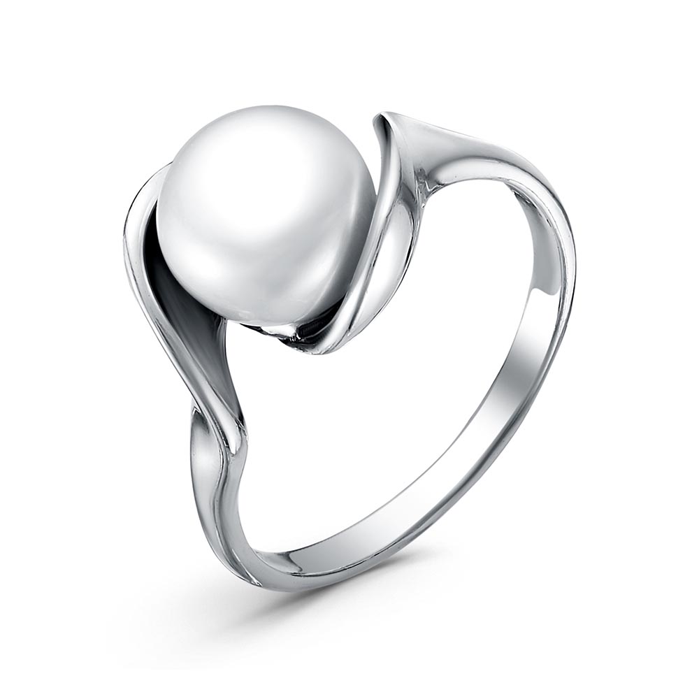 Кольцо в серебре с культивированным жемчугом