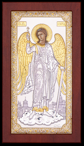 Икона Ангел Хранитель в биметалле
